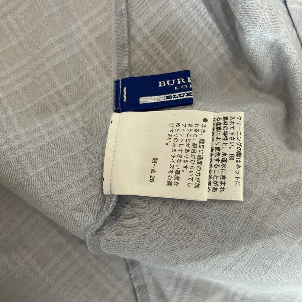 Authentic Burberry Blue Check Ruffle Top - Picture 10 of 16